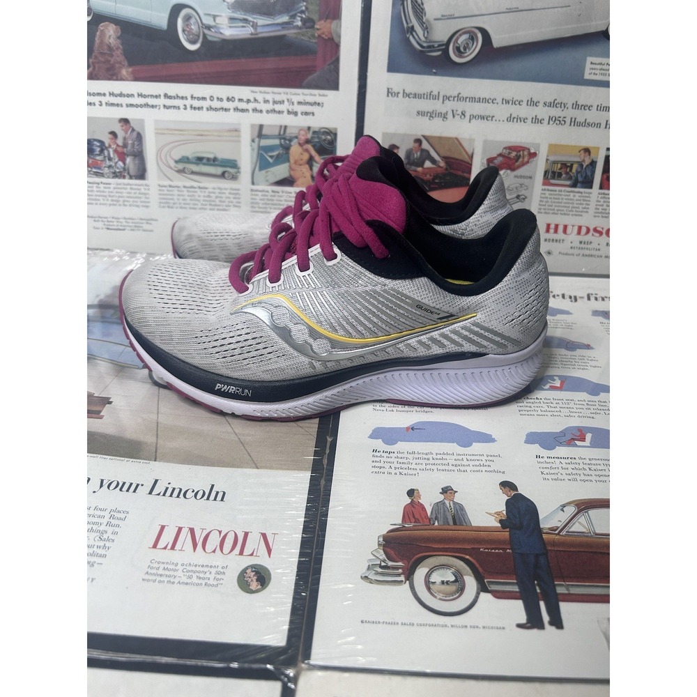 Saucony Guide Running Shoes Women's Size 7 Gray Athletic Walking Sneakers